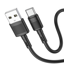 USB A į USB C laidas Hoco 3A 1 m X83 juodas USB A į USB C laidas Hoco 3A 1 m X83 juodas