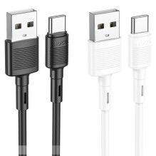 Cable USB A to USB C Hoco 3A 1 m X83 black