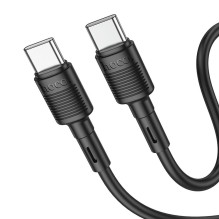 USB-C laidas į USB-C Hoco 3A 60W 1 m X83 juodas USB-C laidas į USB-C Hoco 3A 60W 1 m X83 juodas