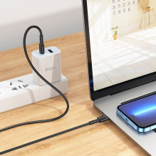 Cable USB C to USB C Hoco 3A 60W 1 m X83 black
