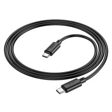 Cable USB C to USB C Hoco 3A 60W 1 m X88 black