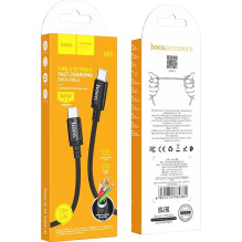 USB-C laidas į USB-C Hoco 3A 60W 1 m X89 juodas