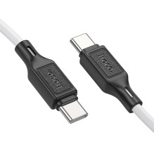USB C laidas į USB C Hoco 3A 60W 1 m X90 baltas