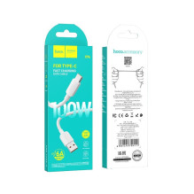 USB A į USB C laidas Hoco PD 6A 100W 1 m X96 baltas