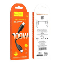 USB C į USB C laidas Hoco PD 6A 100W 1 m X96 juodas