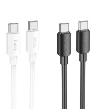 USB C laidas į USB C Hoco PD 6A 100W 1 m X96 baltas