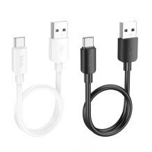 Cable USB A to USB C Hoco PD 2,4A 27W 0,25 m X96 black