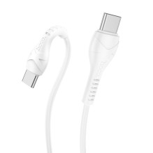 USB C laidas į USB C Hoco PD 60W 1 m X37 baltas