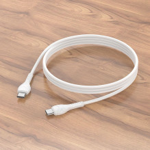 USB C laidas į USB C Hoco PD 60W 1 m X37 baltas