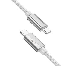 Cable USB C to USB C Hoco QC3.0 PD 5A 240W 1,8 m U134 gray