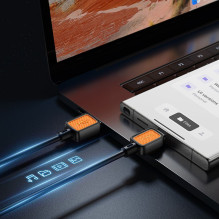 USB A į USB C laidas Hoco 3A 1 m X108 juodas