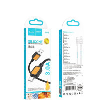 USB A į USB C laidas Hoco 3A 1 m X108 juodas