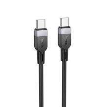 Silikoninis laidas USB C į USB C Hoco 3A 60W 2 m X109 juodas