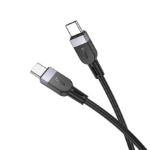 Silikoninis laidas USB C į USB C Hoco 3A 60W 3 m X109 juodas