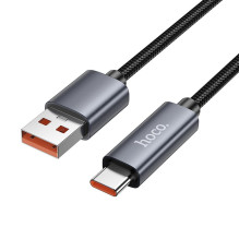USB A į USB C laidas Hoco 5A su ekranu 1 m X112 juodas USB A į USB C laidas Hoco 5A su ekranu 1 m X112 juodas