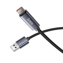 USB A į USB C laidas Hoco 5A su ekranu 1 m X112 juodas USB A į USB C laidas Hoco 5A su ekranu 1 m X112 juodas