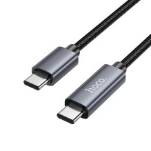 Cable USB C to USB C Hoco 3A 60W with display 1 m X112 black