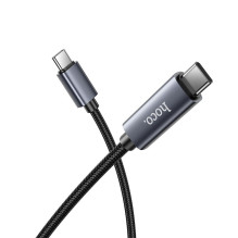 Laidas USB C į USB C Hoco 3A 60W su ekranu 1 m X112 juodas