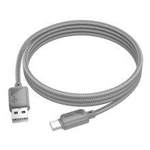 Cable USB A to USB C Hoco 3A 1 m X113 gray