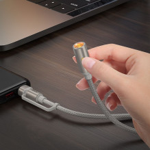 USB A / USB C laidas į cigarečių žiebtuvėlio jungtį Hoco UA38B, auksinis, 0,3 m