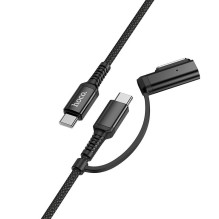 Cable 2in1 USB C to USB C / Mag3 Hoco 240W 1,8 m U142 black