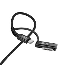 Laidas 2in1 USB C į USB C / Mag3 Hoco 240W 1,8 m U142 juodas