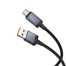 USB A į USB C laidas Hoco 5A su ekranu 1 m X118 juodas USB A į USB C laidas Hoco 5A su ekranu 1 m X118 juodas
