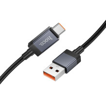 USB A į USB C laidas Hoco 5A su ekranu 1 m X118 juodas USB A į USB C laidas Hoco 5A su ekranu 1 m X118 juodas