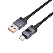 USB A į USB C laidas Hoco 5A su ekranu 1 m X118 juodas USB A į USB C laidas Hoco 5A su ekranu 1 m X118 juodas
