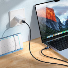 USB A į USB C laidas Hoco 5A su ekranu 1 m X118 juodas USB A į USB C laidas Hoco 5A su ekranu 1 m X118 juodas