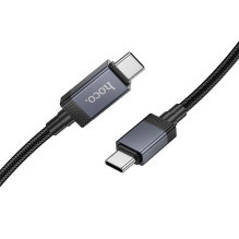 Laidas USB C į USB C Hoco 3A 60W su ekranu 1 m X118 juodas