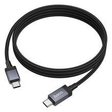 Cable USB C to USB C Hoco 3A 60W with display 1 m X118 black