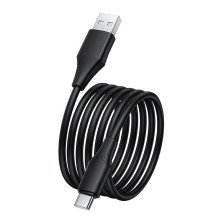 Silikoninis laidas USB A į USB C Hoco 3A 1 m X124 juodas