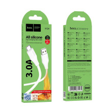 Silikoninis laidas USB A į USB C Hoco 3A 1 m X124 baltas