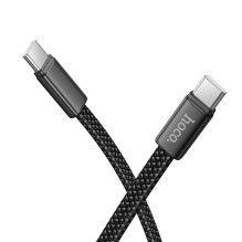 Flat Cable USB C to USB C Hoco 3A 60W 1 m X125 black