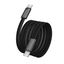 Flat Cable USB C to USB C Hoco 3A 60W 1 m X125 black