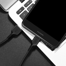 USB A į USB C laidas Hoco 1 m x 13, juodas USB A į USB C laidas Hoco 1 m x 13, juodas