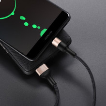 Cable USB A to USB C Hoco 2A 1 m X26 black gold