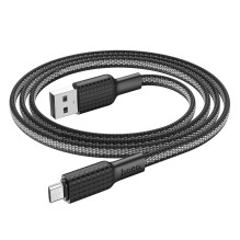 Cable USB A to Micro USB Hoco 2,4A 1 m X69 black white