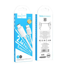 Cable USB A to Micro USB Hoco 2,4A 1 m X88 white