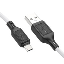Cable USB A to Micro USB Hoco 2,4A 1 m X90 white