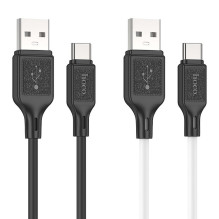 Cable USB A to Micro USB Hoco 2,4A 1 m X90 white