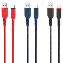 Cable USB A to Micro USB Hoco 2,4A 3 m X59 black