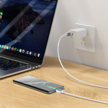 Cable USB A to Micro USB Hoco 2,4A 1 m X108 white Cable USB A to Micro USB Hoco 2,4A 1 m X108 white