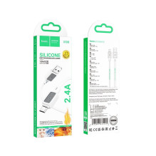 Cable USB A to Micro USB Hoco 2,4A 1 m X108 white Cable USB A to Micro USB Hoco 2,4A 1 m X108 white