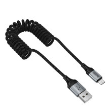 Cable USB A to Micro USB Hoco 2,4A 1,5 m X121 black