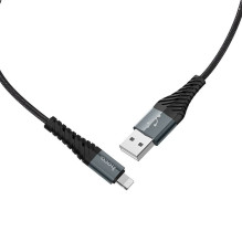 Cable USB A to Lightning Hoco 2,4A 1 m X38 black Cable USB A to Lightning Hoco 2,4A 1 m X38 black