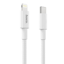 USB C - Lightning kabelis Hoco PD 3A 20W 1 m X56 baltas USB C - Lightning kabelis Hoco PD 3A 20W 1 m X56 baltas