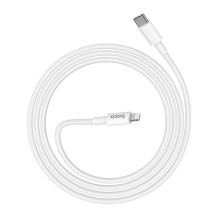 Cable USB C to Lightning Hoco PD 3A 20W 1 m X56 white Cable USB C to Lightning Hoco PD 3A 20W 1 m X56 white