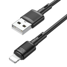 Cable USB A to Lightning Hoco 2,4A 1 m X83 black Cable USB A to Lightning Hoco 2,4A 1 m X83 black